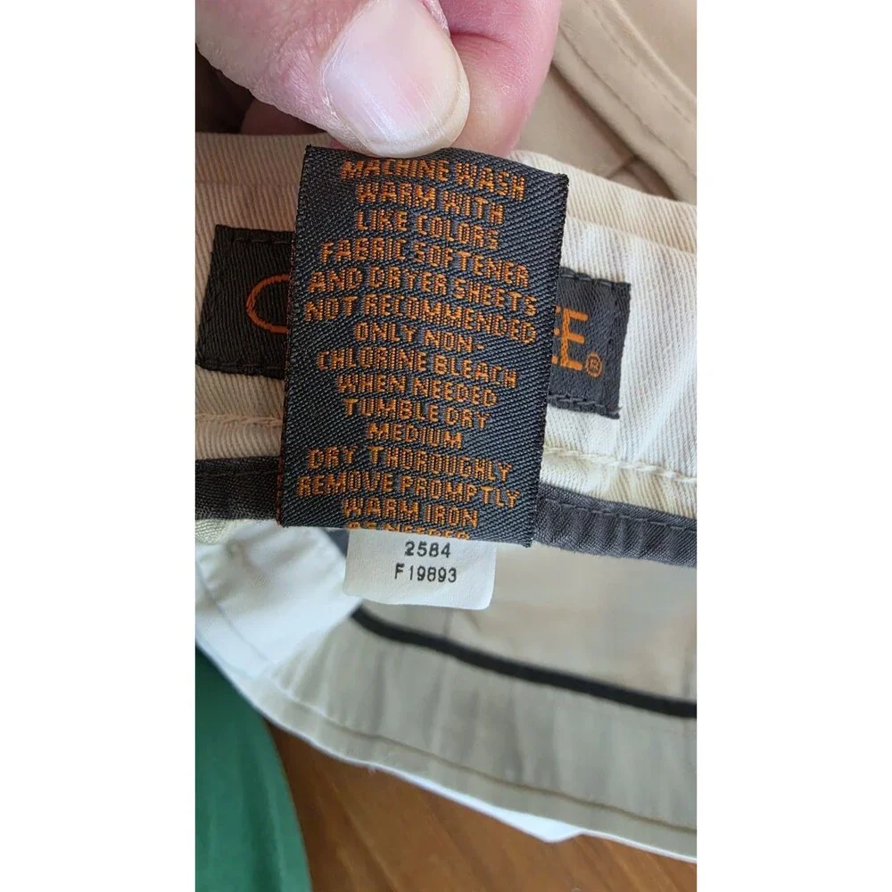 Cherokee Men's Beige 100% Cotton Pants Size 44X30 READ Description